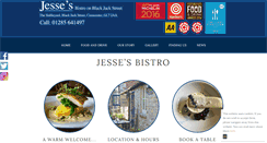 Desktop Screenshot of jessesbistro.co.uk